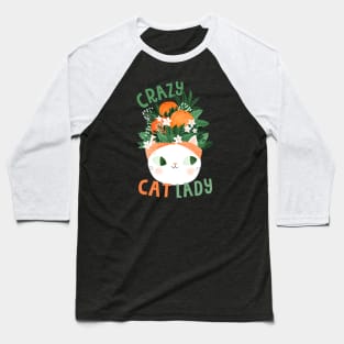 Crazy cat lady Baseball T-Shirt